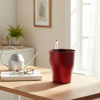 Prevents Overwatering Self-Watering Flower Pot Compact Size Self Watering Pot Modern Design Lazy Person's Planter High Temperature Resistant for Busy People, Office Workers, Windowsill, Balcony