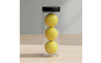 3 Pieces Gift Box Set Golf Ball Tube PC Material Golf Ball Storage Tube Portable Sports Gear with Lid
