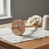 Natural Wood Wooden Drop Spindle Lightweight Drop Spindle Portable Wooden Yarn Twisting Tool Polished Finish for Beginners, Hobbyists, Workshops, Travel