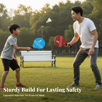 Shuttlecock Paddle Game Sturdy Wood Construction Banyupai Paddle Set Wooden Paddleball Set Thickened Paddles for Adults