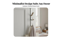 Vertical Door Hook Hanger Drill over the Door Hook Rack No Installation Required Home Storage Solution for Renters, Dorm Room, Entryway, Washroom