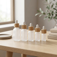 Amber Glass Dropper Bottles for Cosmetics and Essential Oils - 5ml, 15ml, 30ml, 50ml