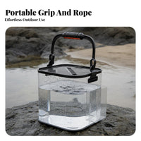 Foldable Fishing Pail Versatile Foam Material Fishing Pail Foldable Foam Material Water Container Sturdy Frame Outdoor Gear