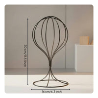 Minimalist Design Metal Wire Hat Stand Space Saving Freestanding Hat Display Freestanding Pedestal Display for Retail Storage, Closet, Entryway