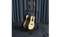 Locking Casters 5-Guitar Rolling Stand Foam Padded Foldable Guitar Rack on Wheels Universal Fit 5-Slot Instrument Display Stand for Band Members, Musicians, Studio, Stage, Music Room
