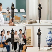 Hulusi Easy to Play Hulusi with Finger Rest Gourd Flute Portable Cucurbit Flute Lightweight for Beginners, Practice, Lessons