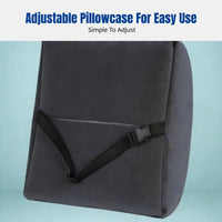 Lumbar Pillow, Plush Memory Foam, Removable Cover, Ergonomic Spine Support for Chair