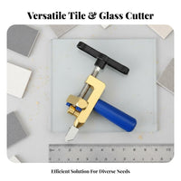 2-in-1 Tile Cutter Multi-Functional 2 in 1 Glass Cutter Manual Tile Scoring Tool Labor-Saving Handheld Glass Breaking Pliers