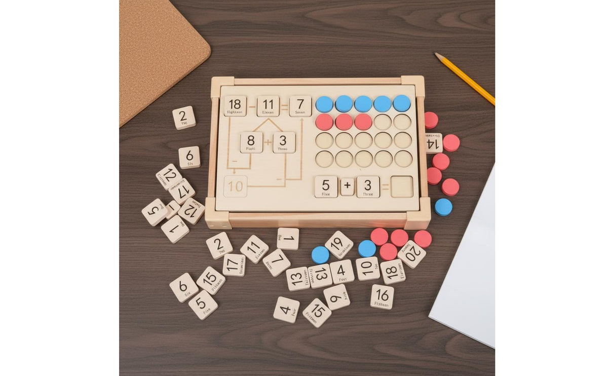 Addition and Subtraction Number Decomposition Toy Early Learning Arithmetic Teaching Toy Educational Math Manipulatives Montessori for Initial Graders, Kids, Young Learners, Home Study, Classroom, Preschool