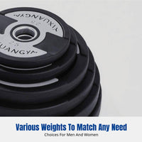 Rubber Coated PEV Barbell Plate, Hand Grip Weight Plate, Commercial & Home Gym, Large Hole, Strength Training Accessory