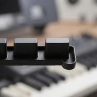 Molded One Piece 4-Button Rubber Key Strip Raised Buttons Conductive Rubber Button Assembly Smooth Finish Keyboard Conductive Pad Strip Compact