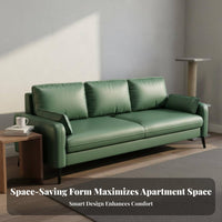 Scratch-Resistant Modern 3-Seater Sofa Easy to Clean Modern Minimalist Sofa Comfy Upholstered 3 Seater Couch Deep Seat for Families, Homeowners, Reception Area, Rental Home, Away Ice, Bedroom