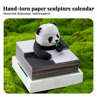 323 Pieces Creative Gift 3D Panda Memo Pad Multifunctional Panda Papercraft Block Includes Display Case for Children, School, Bedroom