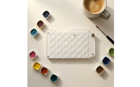 Compact Watercolor Palette with Lid Portable Watercolor Palette Travel-Friendly Paint Box with Lid Lightweight for Artists, Journalers, Outdoor Sketching