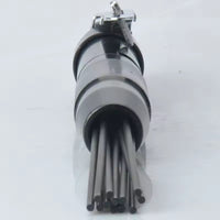Pneumatic Needle Scaler with 12 Needles, 3mm, Straight Type, Mini Air Rust Remover