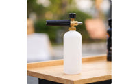 Easy to Fill Car Wash Foam Cannon Heavy-Duty Foam Cannon with Adjustable Nozzle Long-Lasting Sprayer with Quick-Connect Fitting Handheld for Driveway, Garage