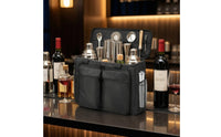 Organized Bartender Bag Padded Bartender Bag with Shoulder Strap Compact Carrying Case Easy Access for Bartenders