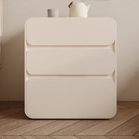 Light Luxury aesthetic 3-Drawer Nightstand Modern Minimalist 3-Drawer Upholstered Cabinet Fully Assembled Bedside Table with Storage Drawers for Apartment Dwellers, Homeowners, Students, Small Space, Dorm Room, Entryway, paleice