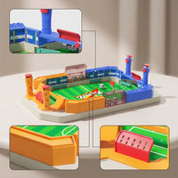 Compact Tabletop Foosball Game Portable Tabletop Foosball Table Interactive Soccer Game with Balls Lightweight for Home