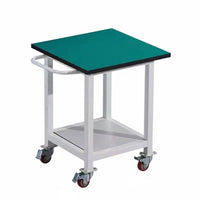 Lockable Wheels Anti-Static Rolling Cart Heavy-Duty Frame Wheeled Inspection Table Multi-Scene Versatility Rolling Work Table Scratch-Resistant Top for Technicians, Factory Workers, Engineers, Laboratoryoratory Oratory, Warehouse, Electronics Repair Shop
