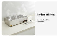 Automatic Temperature Control Commercial Food Warmer Rapid Heating Commercial Food Warming Station Sturdy Construction Electric Buffet Server Easy Cleaning for Restaurant Owners, Cafeteria Team, Cafeterias, Buffets, School Canteens, Restaurants