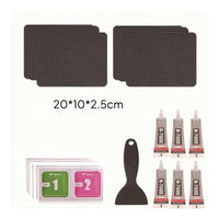 6 Pieces Heavy-Duty Trampoline Repair Piece Kit with Adhesive Weather-Resistant Trampoline Repair Kit Easy to Use Outdoor for Homeowners