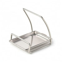 Pot Lid Rack with Drips Tray Removable Pot Lid Holder with Drips Tray Rust-Resistant for Kitchen Counter, Cooktop Side