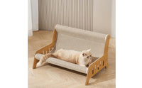 Wear-Resistant Feline Scratcher Sofa Extra Large Feline Scratch Lounge Low Dust Pet Furniture 2-in-1 Design for Indoor, Home