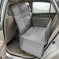 Waterproof Backseat Dog Bed Mat Padded Dog Back Seat Cover Wear-Resistant Car Pet Seat Mat for Road Trips