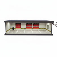 Parking Lot Scene Model Box USB Powered Diecast Car Garage Display for Hobbyists