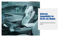 Car Headrest Neck Support Pillow, Universal Viscoelastic Foam Cushion, Breathable Perforated Cover, Fits Most Vehicles