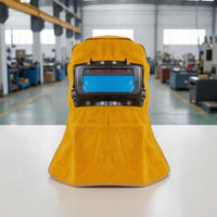 Bovine Leather Leather Metal-Joining Hood Glare-Reducing Auto Darkening Metal-Joining Helmet Bovine Leather Welder Head Cover