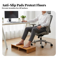 Single-Step Wooden Stool Multi-Purpose Footrest Ergonomic Support for Children