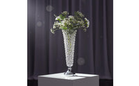 Elegant Crystal Vase Centerpiece Shiny Finish Wedding Centerpiece Vase Easy to Clean Crystal Flower Support for Banquet, Party, Birthday Celebration, Reception