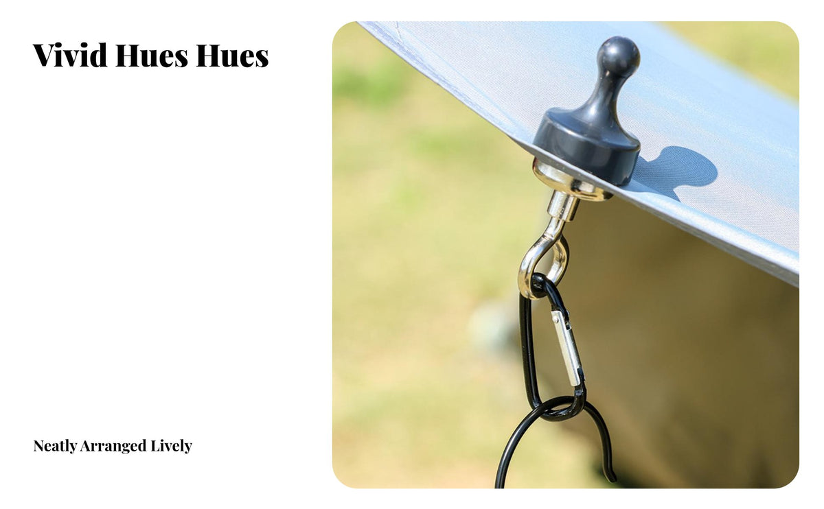 D-Buckle Design Attractive Tent Hook Portable Attractive Carabiner Hanger Easy Installation Outdoor Gear Multi-Purpose for Campers, Hikers, Travelers, Outdoors, Canopy, Home, Cruise Ship