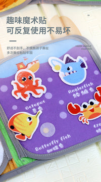 Cloth Book for Toddlers with Interactive Elements
