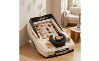 Car Driving Toy with Steering Wheel Dual-modePower Driving Game Toy Obstacle Avoidance Game Interactive Adjustable Volume