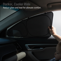 Car Window Sun Shade for Privacy and Heat Insulation, Clip-on Front Windshield and Side Window Sun Blocker