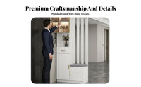 Multifunctional Partition Cabinet Modern Minimalist Design Multifunctional Entryway Cabinet Hard-Wearing and Sturdy Tree Bench Shoe Storage for Adults