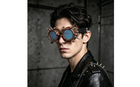 Steampunk Goggles Gothic Goggles with Mesh Lenses Vintage Eyewear for Cosplayers, Costume Party