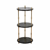 Freestanding 3-Tier Corner Shelf Luxury Aesthetic Display Stand Space-Saving Design Storage Rack Sturdy Construction for Apartment Dwellers, Interior Designers, Living Room, Balcony, Corners, Small Areas