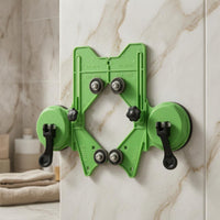 Roller Wheels Tile Hole Positioning Tool Sealed Bearing Tile Drilling Jig Locking Knobs Marble Drilling Guide Large Range