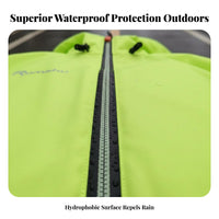 Lightweight Raincoat Set Breathable Two-Piece Rain Suit Portable 2 Piece Waterproof Suit for Cyclists, Hikers, Biking, Camping, Rainy Days