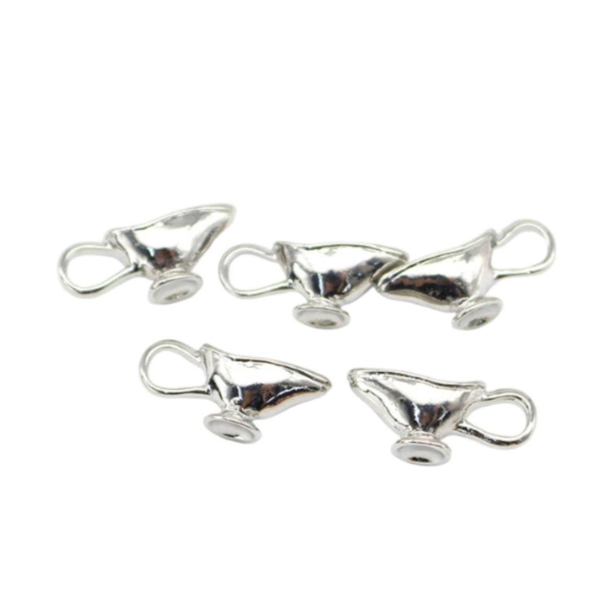 5 Pieces Miniature Gravy Boat Collectible Dollhouse Gravy Boat Silver Dollhouse Tableware for Crafters, Diorama
