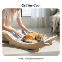 Cooling Design Rocking feline Cradle Breathable Elevated Pet bed and complimentaryStanding creature Furniture Easy to Clean for felines, young felines, Indoors, Living Room, Bedroom, Outdoors