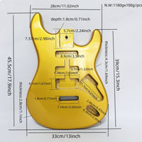 Guitar Body with SSH Routing Custom Paulownia Guitar Body Resonant for Luthiers