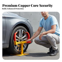 Car Wheel Lock Easy Installation Wheel Lock Visual Deterrent Anti-Burglary Tire Boot for Street Parking, Long-Term Storage