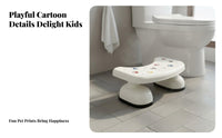Non-Slip Toilet Step Stool Ergonomic Design Toilet Stool Sturdy for Adults, Elderly
