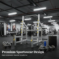Commercial Grade Squat and Bench Press Rack Multifunctional Adjustable Squat Rack Heavy Duty Multi-Function Power Rack Stable Structure for Weightlifters, Bodybuilders