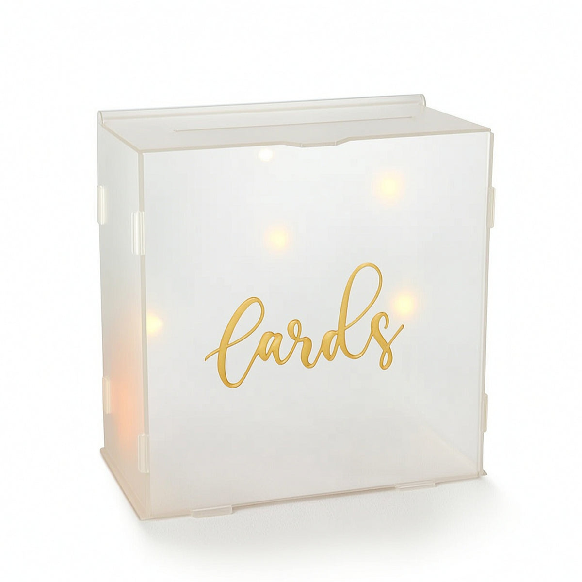 Ceremony Card Holder Box White Card Box with Top Openingopening for Newlyweds, Gift Tables